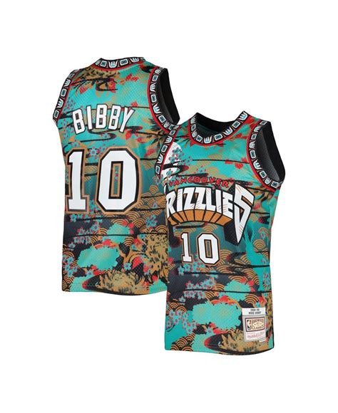 Mitchell And Ness Mike Bibby Turquoise Vancouver Grizzlies Hardwood