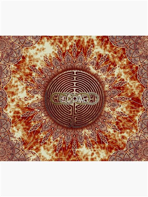 Chartres Double Infinity Antique Mandala Tapestry Sold By Adjoa Sku
