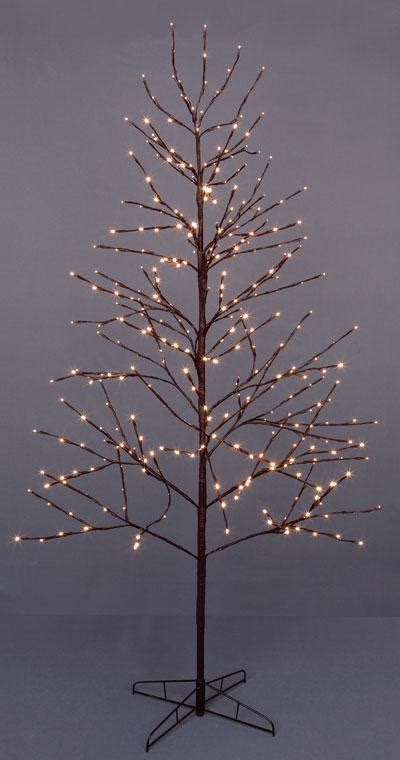 Premier 18m 72ins Brown Christmas Twig Tree With Multiaction Led