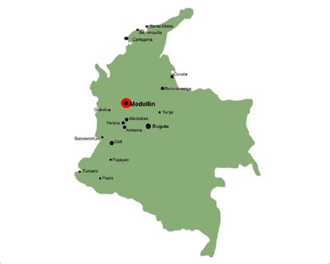 Liczyło 2,2 mln mieszkańców w 2005 (1,8 mln w 1998), aglomeracja natomiast 3,7 mln mieszkańców (2005). Map of Colombia showing location of Medellín. | Download ...