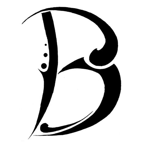10 Letter B Designs Images Letter B Heart Tattoo Cool Letter B