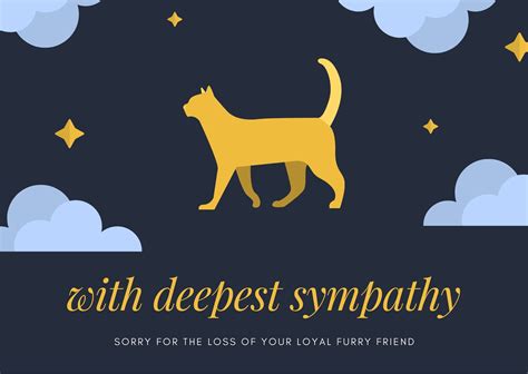 Free Printable Customizable Pet Sympathy Card Templates Canva