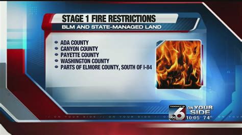Stage 1 Fire Restrictions Youtube