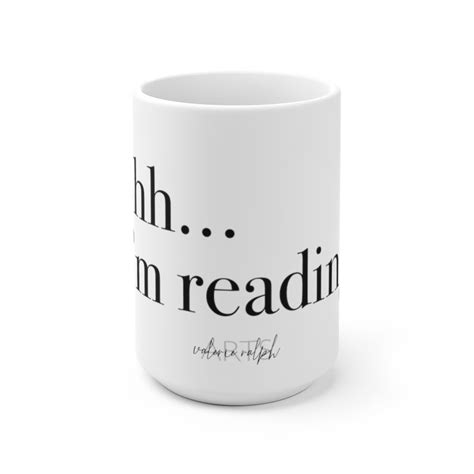 shh i m reading coffee mug book lover mug coworker t etsy