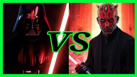 Darth Vader Vs Darth Maul Quem É O Sith Mais Poderoso Youtube