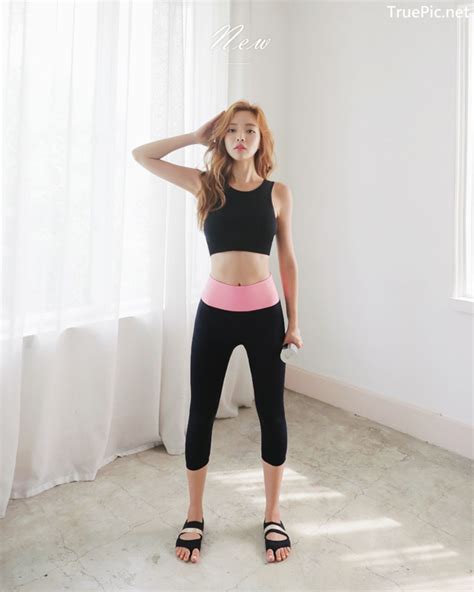 Korean Fashion Model Jin Hee Fitness Set Photoshoot Collection