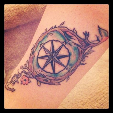 Simple And Unique Compass Rose Tattoo Very Feminine And