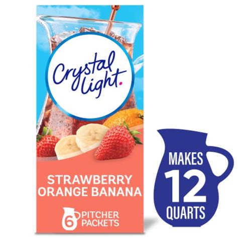Crystal Light Strawberry Orange Banana Artificially Flavored Powdered
