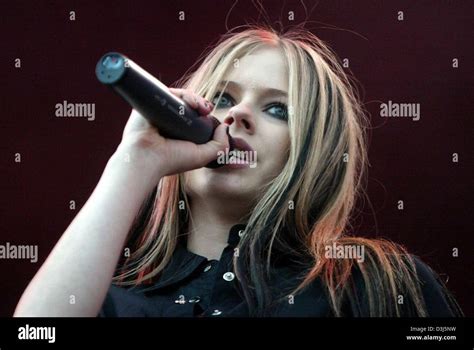 dpa canadian singer avril lavigne performs on stage during the rock im park open air rock