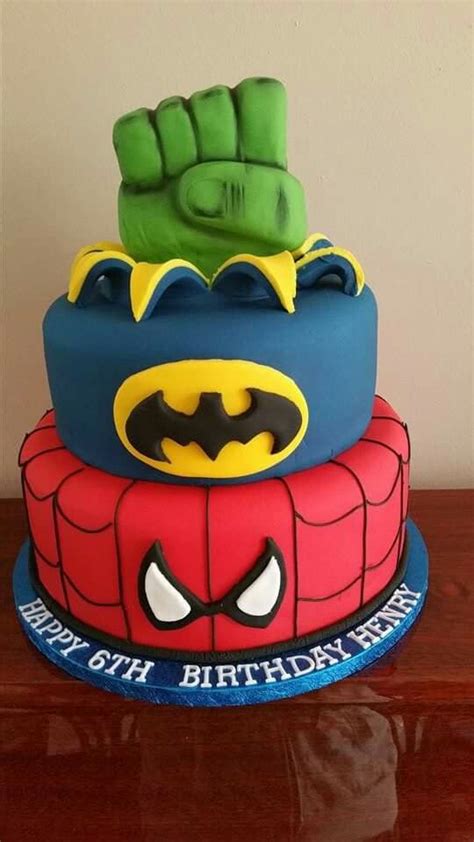 On our birthdays, everyone… thanks to 3d printing, creativity and a lot of effort, this diy optimus prime cake is unlike any other. Superhero themed birthday cake. Spiderman -batman and hulk ...