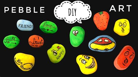 Easy Stone Art Ideas For Kids Diy Pebble Craft Ideas Diy Rock