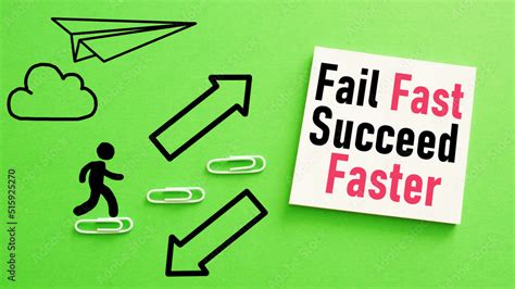 Fail Fast Succeed Faster Is Shown Using The Text Stock Photo Adobe Stock
