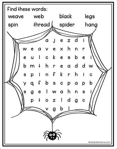 Easy Halloween Word Search Free Printables For Kids Shill Art