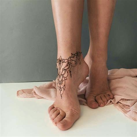 Épinglé par Kety Stefania sur Tattoo Tatouage bracelet cheville