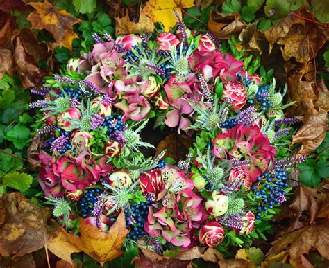 Free Picture Flower Wreath Bouquet Decoration Leaf Colorful Wreath