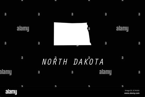 North Dakota Map State Vector Illustration Stock Vector Image And Art Alamy