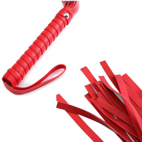 Adult Sex Role Play Faux Leather Handle Whip Flogger Couples Fun Bdsm Toys Ebay