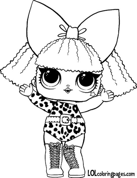 Lol Doll Coloring Pages At Free Printable Colorings