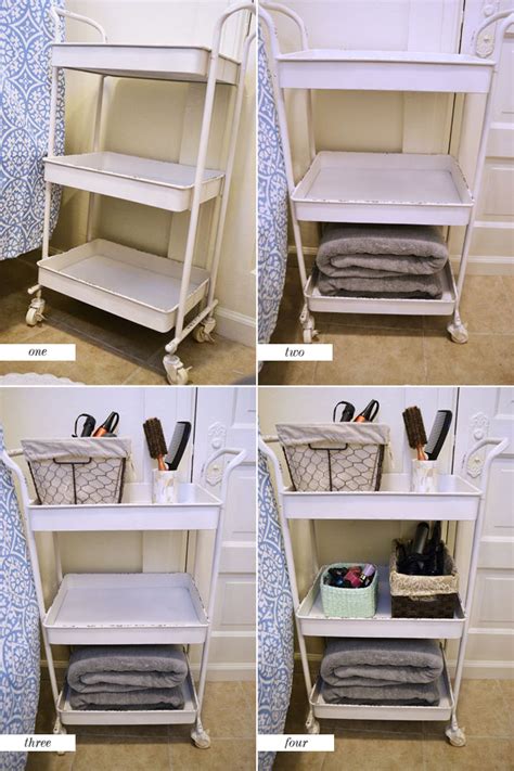 Before you get started, here are some bathroom organization tips to help: Bathroom Organization Ideas for Your Apartment