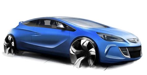 2013 Opel Astra Opc Sketch 1200×620 Car Design Sketch