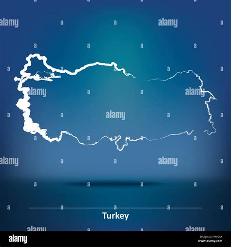 Doodle Map Of Turkey Vector Illustration Stock Vector Image Art Alamy