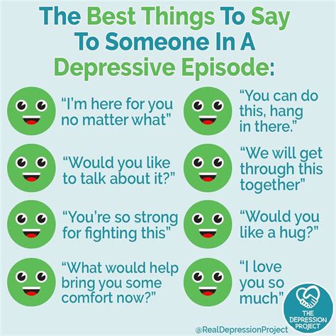 Best Things To Say To Someone Whos Depressed Quotes