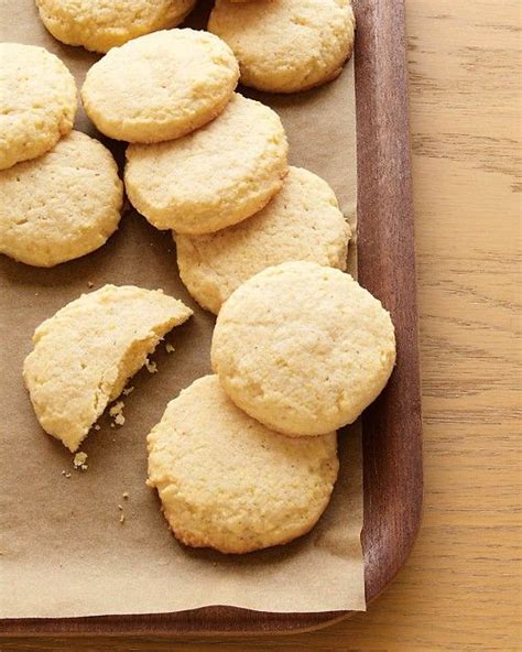Cornmeal Cookies Recipe Fooood Martha Stewart Recipes Cookies