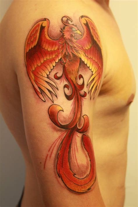 Phoenix Tattoo By Friis Ii Rising Phoenix Tattoo Phoenix Tattoo Arm