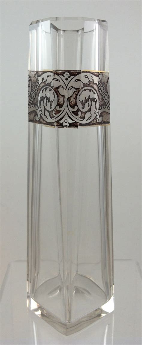 Moser Signed Crystal Vase With Oroplastic Decoration Ca 1920 Collectors Weekly