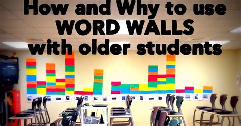 How And Why To Use Word Walls With Older Students Building Book Love