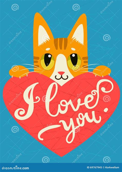 Cat With Heart And Text Enamorada Te Amo Cita Inspirada Y Encouraging