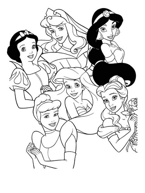 Disney Princesses Coloring Pages