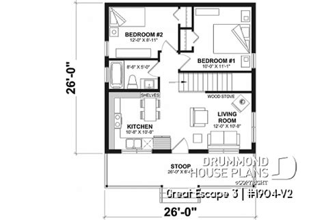 Unique Small 2 Bedroom House Plans Cabin Plans Cottage Plans