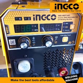 Ingco ING MGT1601 Industrial 3 In 1 Inverter MAG MIG MMA TIG Lift