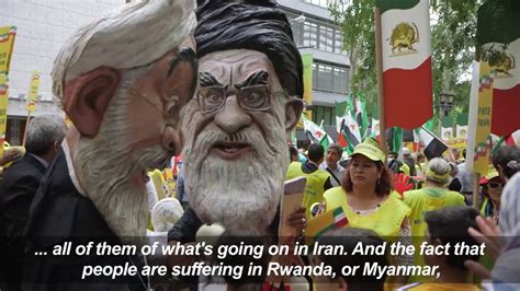 Protesters Demonstrate Against Irans President In New York Youtube
