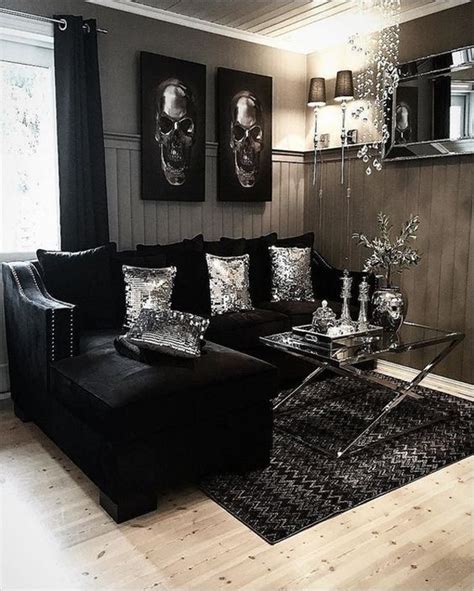 30 Gothic Living Room Designs That Room More Cool Homemydesign