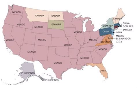 Ranking Del Origen De Los Inmigrantes En Estados Unidos