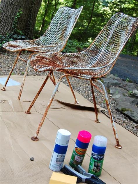 How To Paint Metal Chairs How Tos Diy