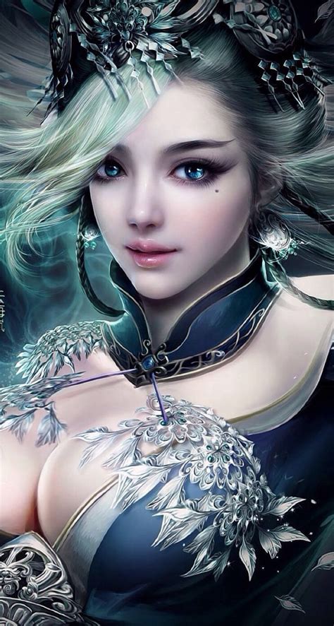 3d Fantasy Fantasy Women Anime Fantasy Fantasy Girl Digital Portrait Portrait Art