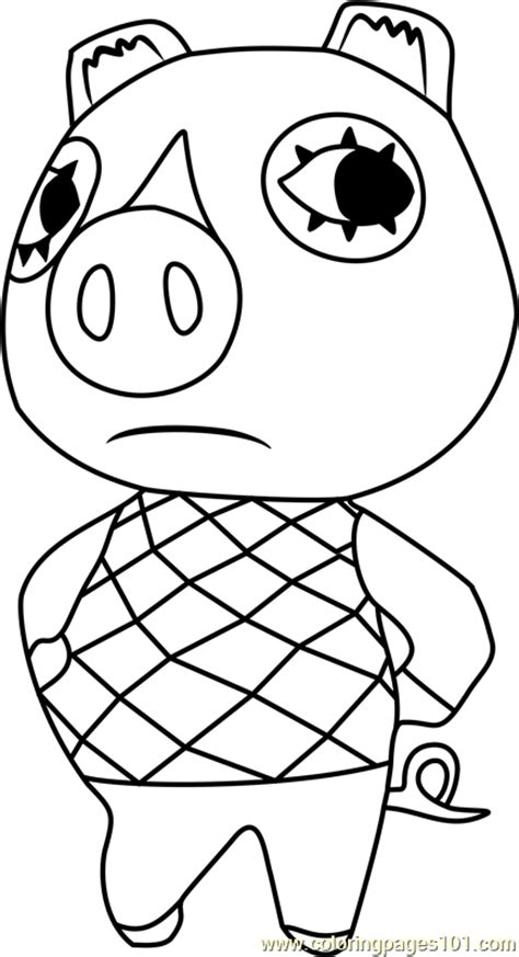 Timmy and tommy animal crossing coloring page print coloring page download pdf tags: Agnes Animal Crossing Coloring Page - Free Animal Crossing ...