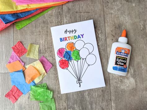 Simple Birthday Card For Kids To Make Free Printable Go Places With Kids