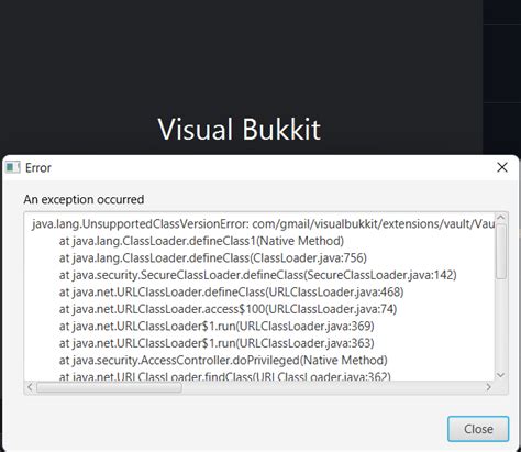Unable To Open Visual Bukkit · Issue 75 · Officialdonutvisualbukkit