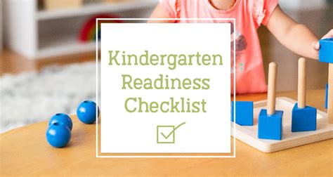 Kindergarten Readiness Checklist The Good And The Beautiful