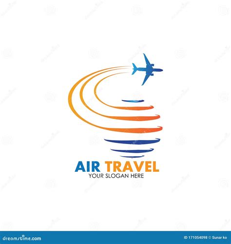 Air Travel Logo Vector Icon Design Template Vector Stock Vector