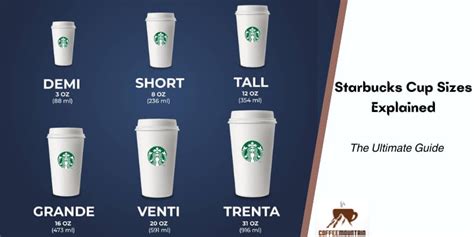 Starbucks Cup Sizes An Overview Everything You Need To Know