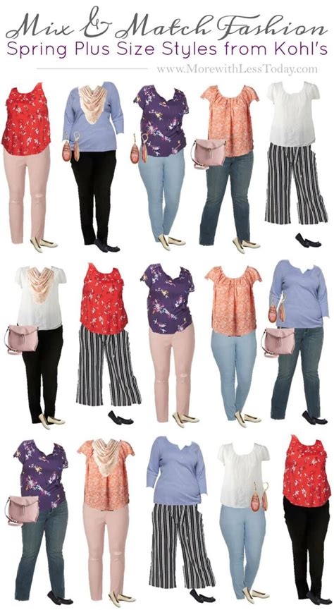 Kohl S Plus Size Capsule Wardrobe For Spring More With Less Today