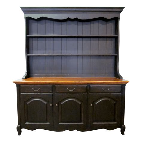 Painted cottage chic shabby farmhouse hutch. French Country Sideboard with China Hutch - KDRShowrooms.com