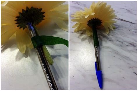 Easy Diy Flower Pens Craft Diy Projects For The Home