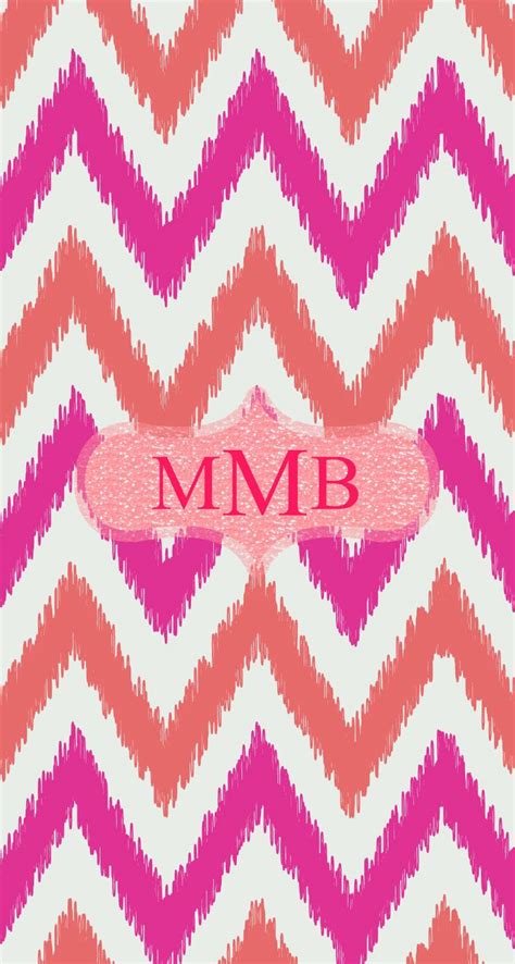 Epicly Awesome Monogram Wallpaper Monogram Backgrounds Chevron