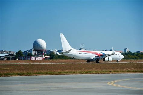 Take Off And Landing Of Passenger Aircraft At The Airport Kharkiv